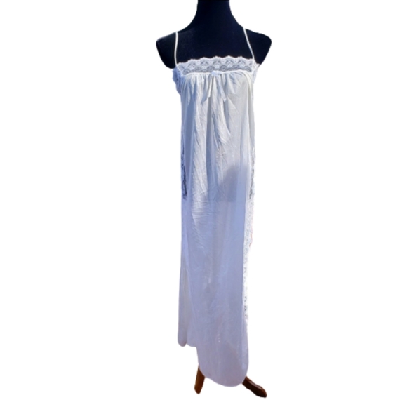 VINTAGE Negligee Pinup 80s Balletcore Slip Dress Nightgown GLOWING Stars M